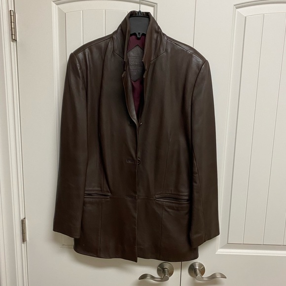 Women’s Leather Blazer L - Picture 7 of 16